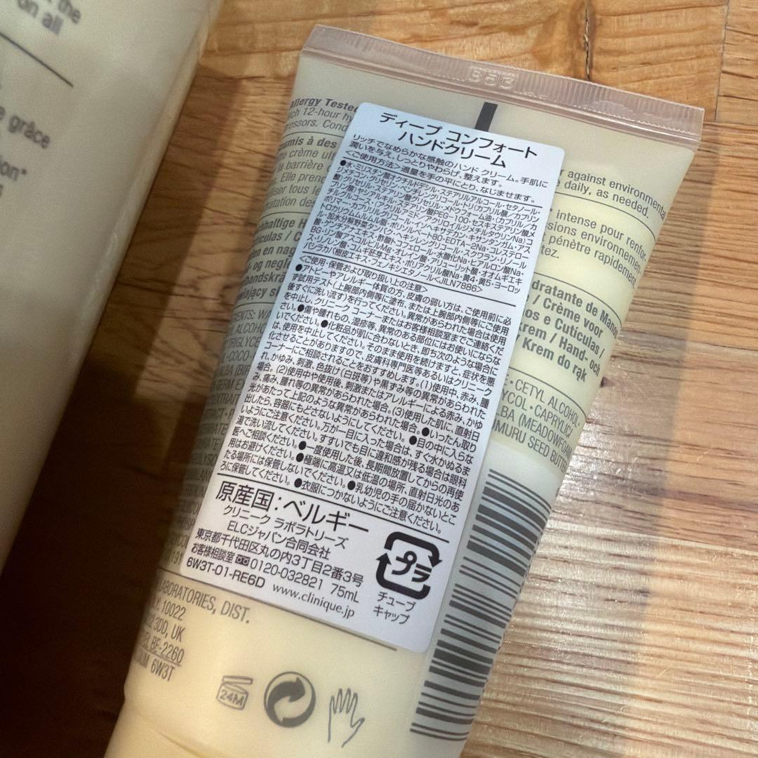 クリニーク　ディープコンフォート　ハンドクリーム　ボディーローションセット