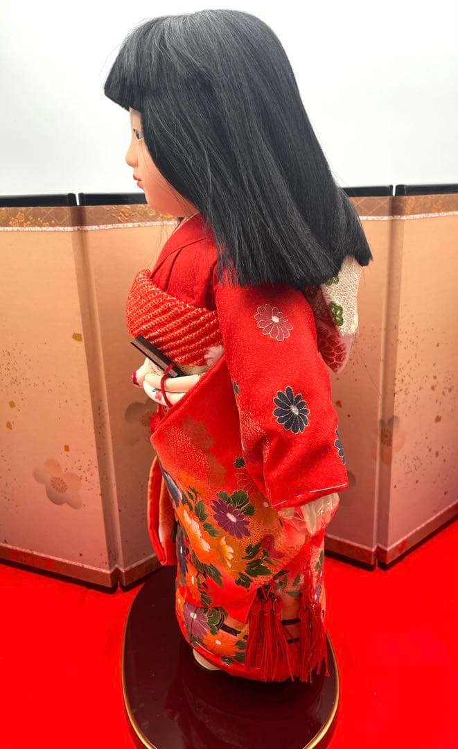 市松人形②⭐️未使用　松寿作　正絹本仕立　定価73000円　高級品