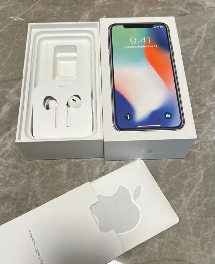 iPhone X 256GB 液晶不良あり 動作正常 箱付 初期化済