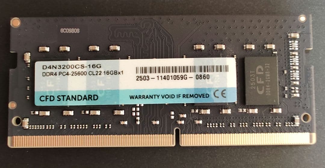 メモリー CFD STANDARD DDR4 16GB SO-DIMM