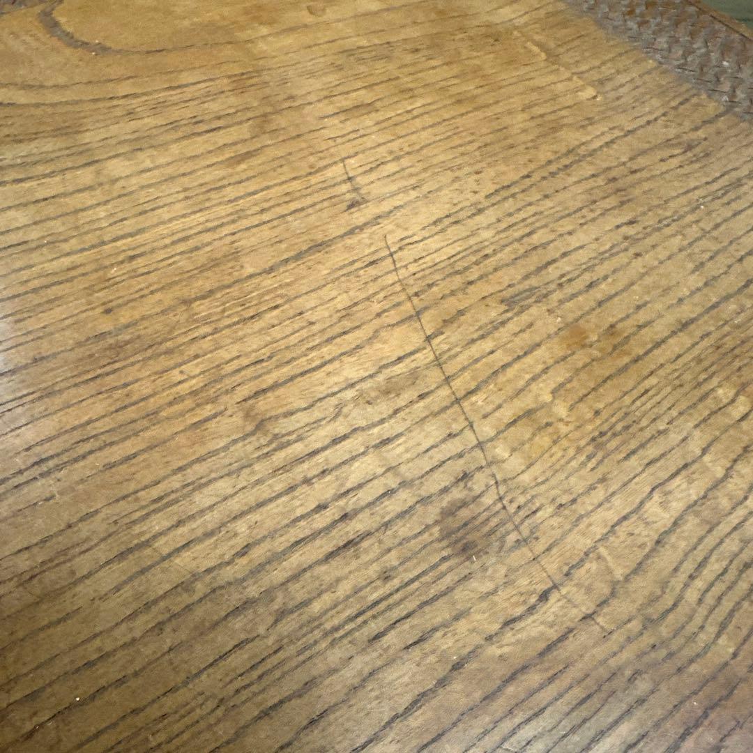 姫路名工　指市作　在銘　木製机　幅約85.5㎝　東さ8-0321☆1F