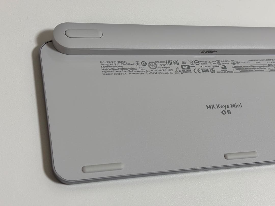 【美品】ロジクール MX KEYS mini KX700 ペイルグレイ
