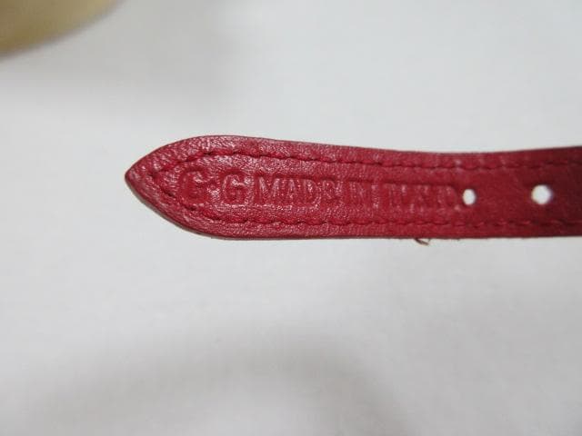 アトリエgg　size1　編込みカラー＆リード　レッド　中古　定価17280円