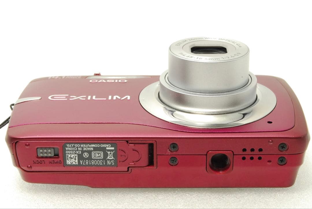 CASIO EXILIM EX-Z550 ❤️スマホ転送 動作確認済み レッド