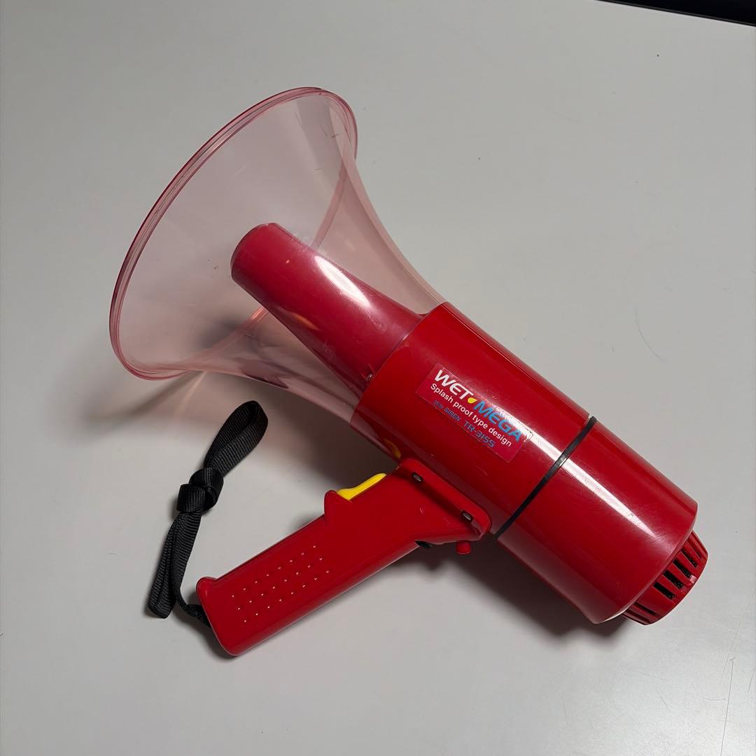 拡声器　トラメガ　メガホン　サイレン付き