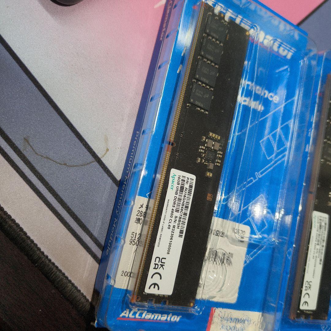 Apacer DDR5 4800 16GB×2枚 32GB メモリデスクトップ