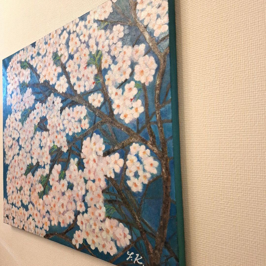 油絵『満開の桜』Ｆ6号（45.5cm×38.0cm）