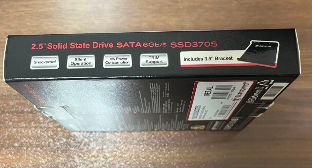 Transcend SSD370S 512GB 高耐久MLC 2.5インチ