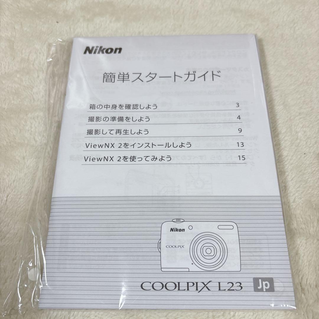 美品　Nikon Coolpix L23 レッド　電池対応　コンデジ