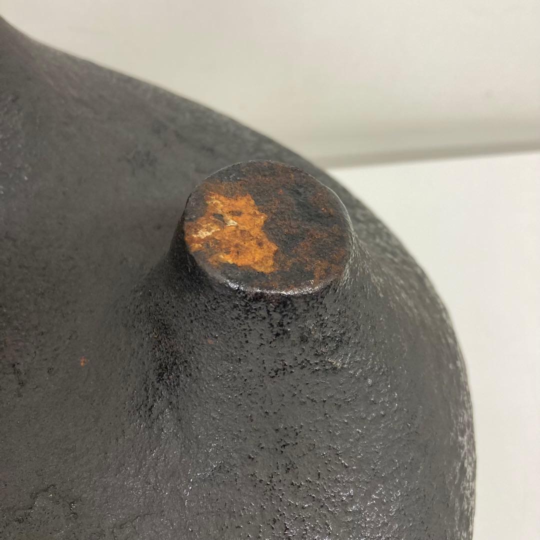 B577-34 鬼面風炉　野々田式電熱器付　風炉釜　茶道