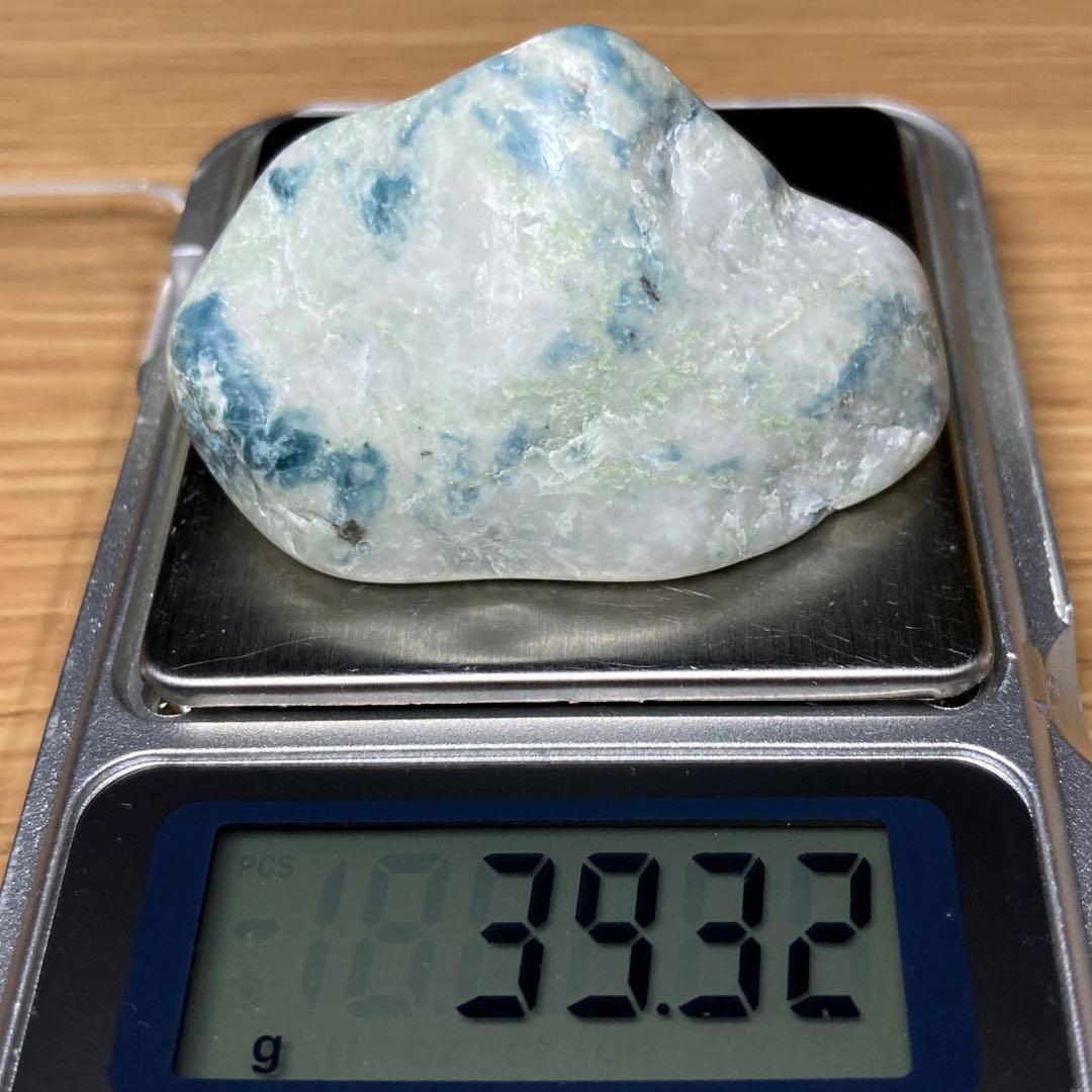 糸魚川翡翠　横川 青翡翠　翡翠輝石　原石　39.3ｇ