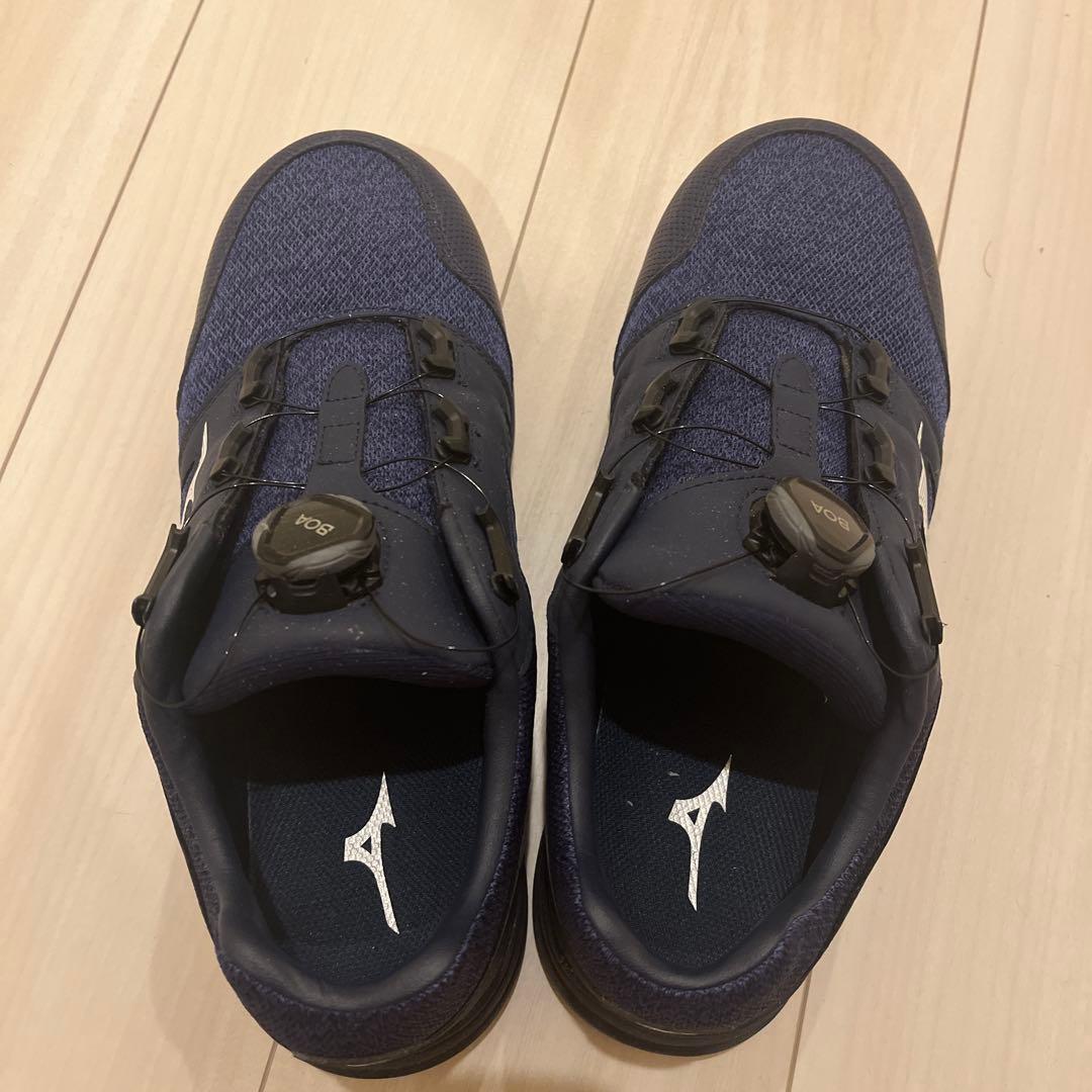 Mizuno BOAシステム安全靴 ネイビー