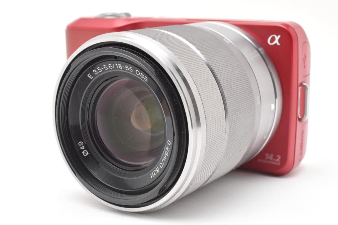 《 美品 》ソニー　SONY α NEX-3 レッド E 18-55 ミラーレス