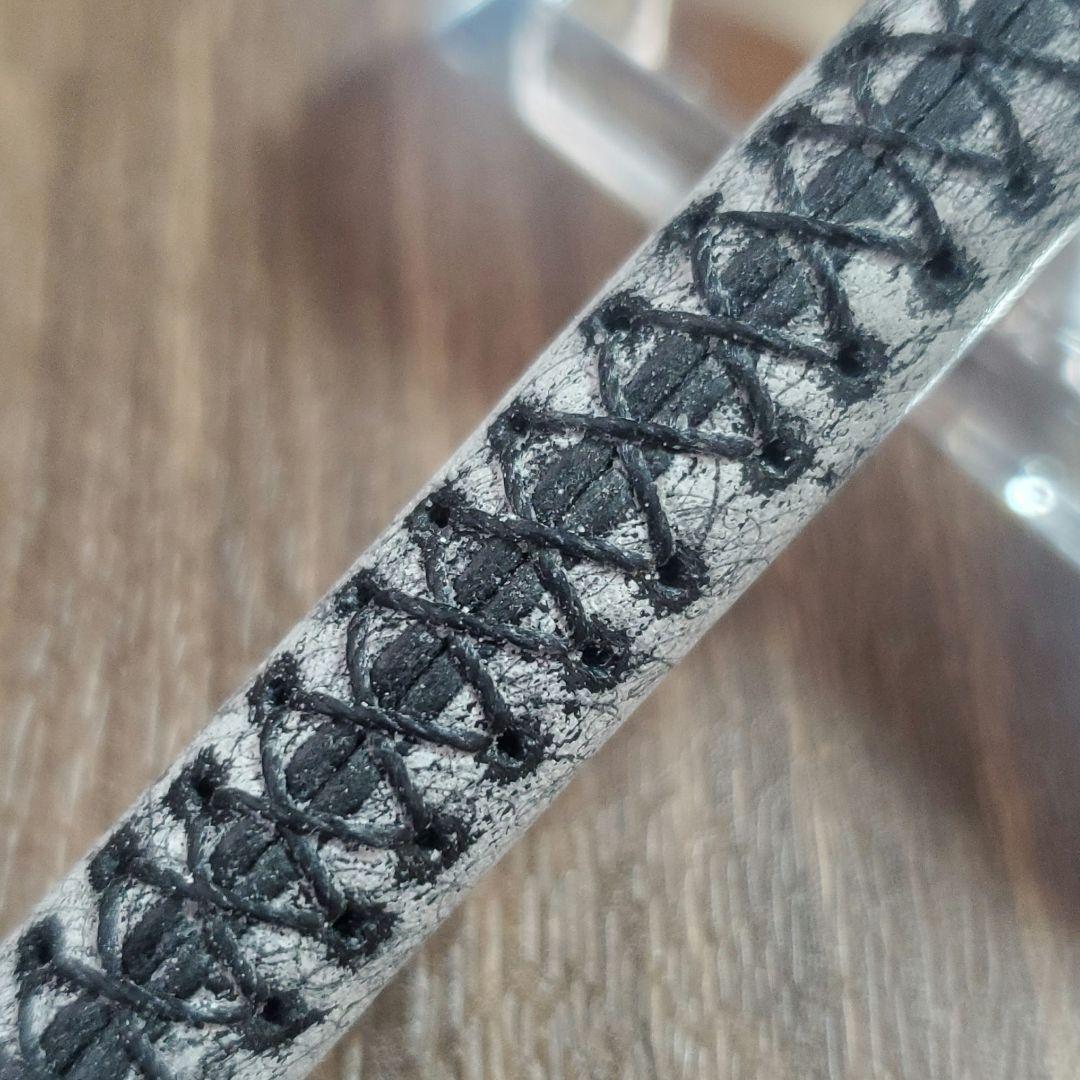 革軸シャーペン 0.5mm 手縫い仕立て　⑪