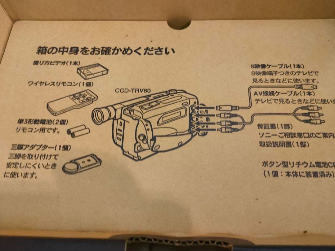 ソニービデオカメラ handycam CCD-TRV60 デッドストック品