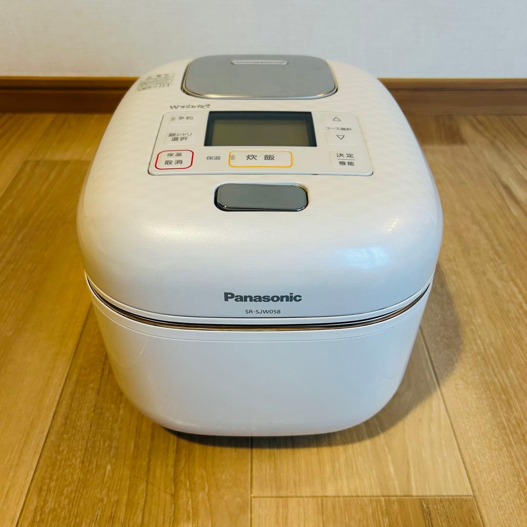 Panasonic 炊飯器 Wおどり炊き SR-JW058-W