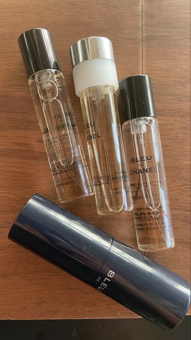 【BLEU DE CHANEL】 オードゥ　トワレット 本体・レフィル3本