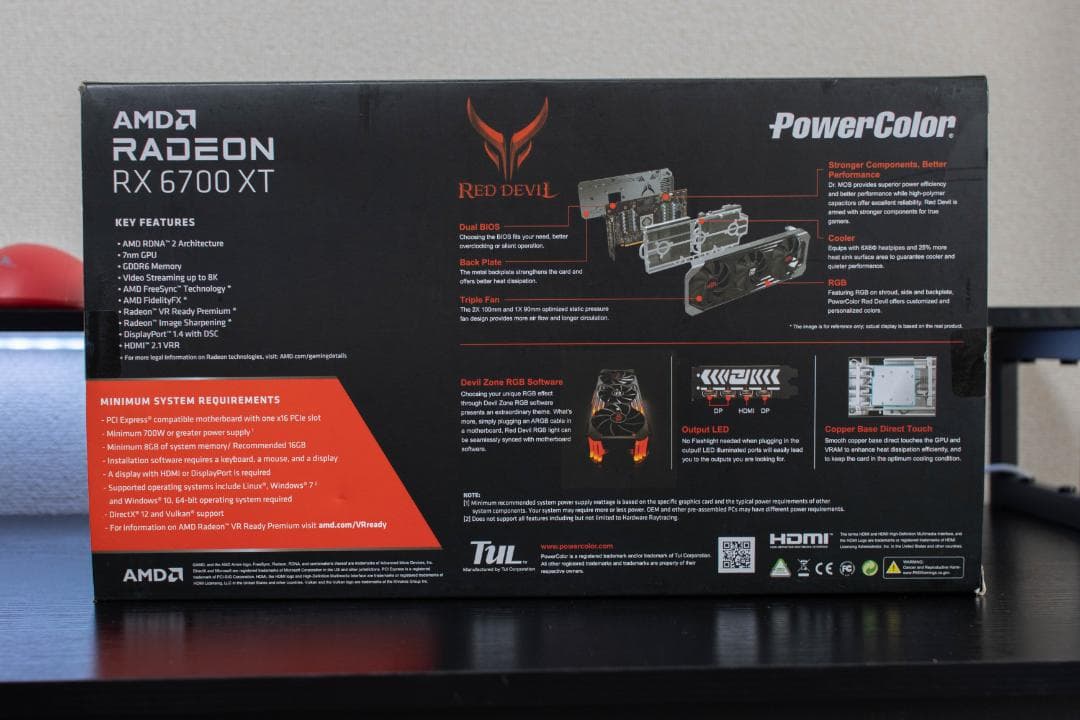 グラフィックボード・グラボ・ビデオカード REDDEVIL RADEON RX6700XT