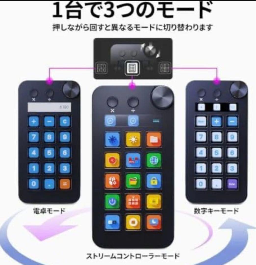 ストリームコントローラー 18 マクロキー ストリームドック