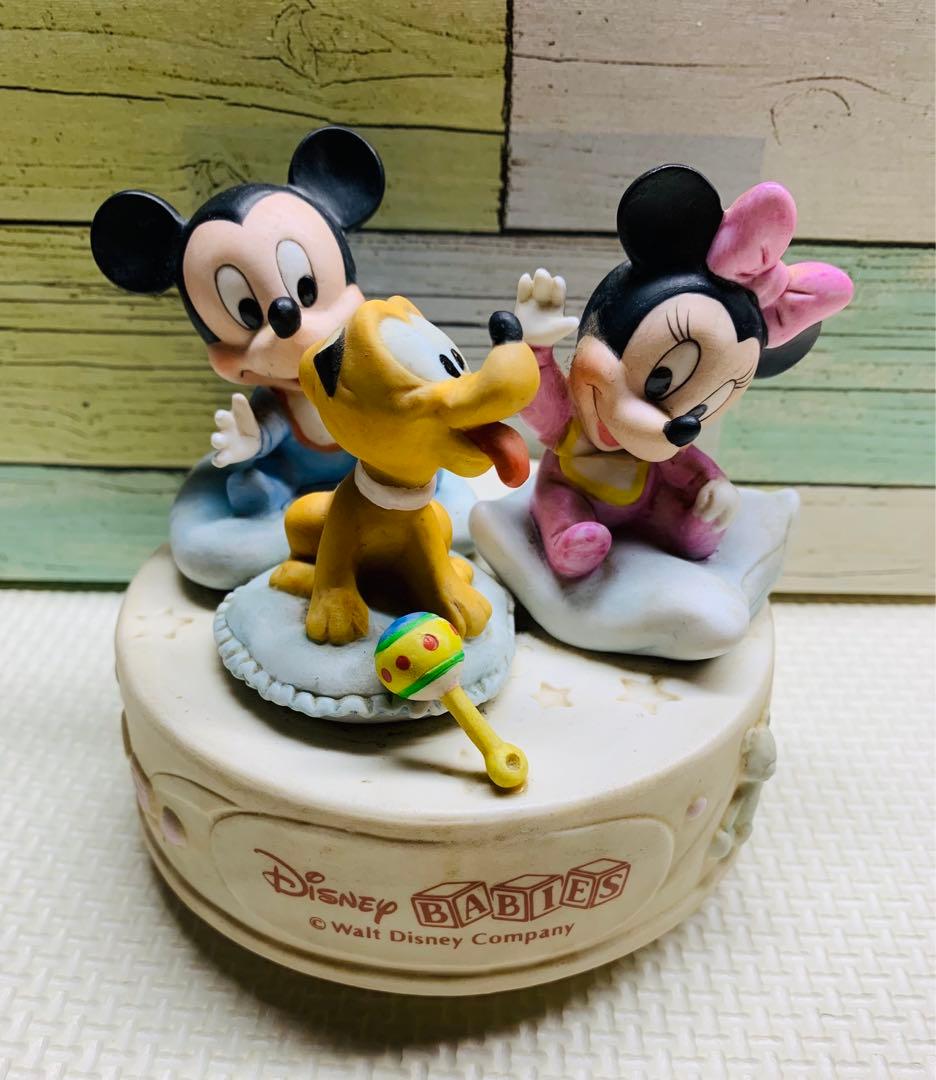 希少品レトロ／DisneyBaby ディズニーベイビーズ／陶器オルゴール