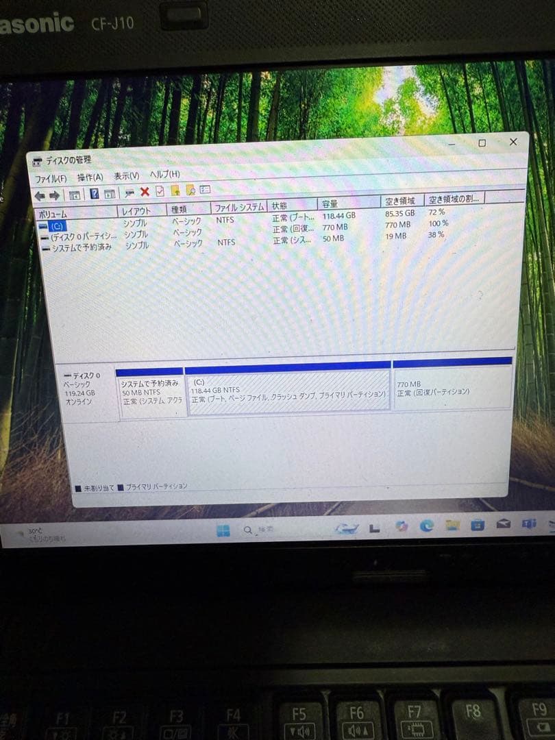 その他ノートPC本体 Let's note CF-J10 Core i5 Windows11pro