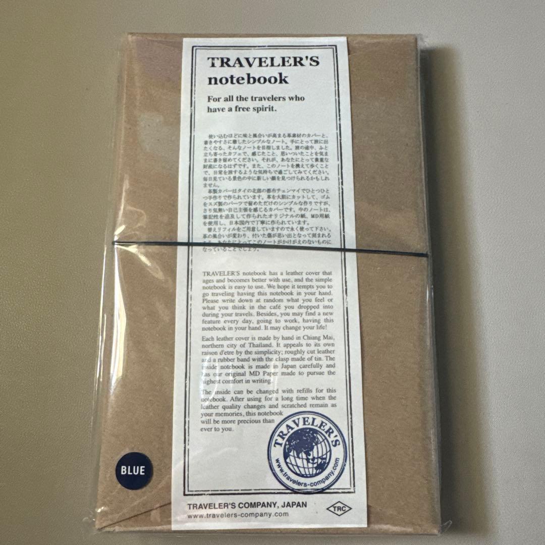 Travelers Company トラベラーズノート 本革　レギュラーBLUE