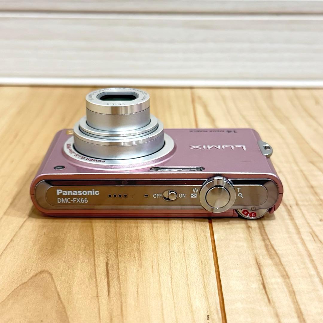 【美品】　Panasonic LUMIX DMC-FX66 デジカメ　ピンク