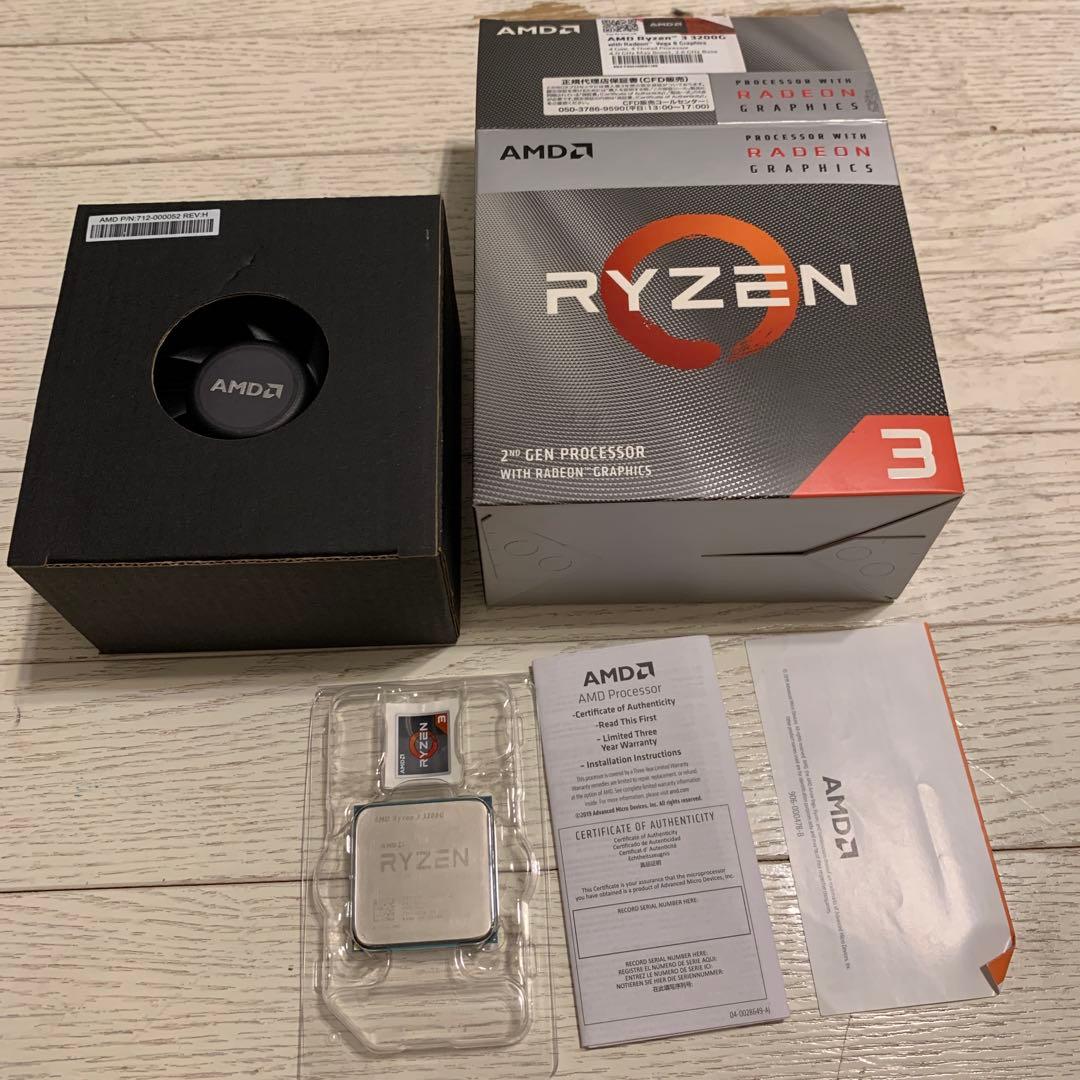 AMD Ryzen 3 3200G CPU 動作未確認