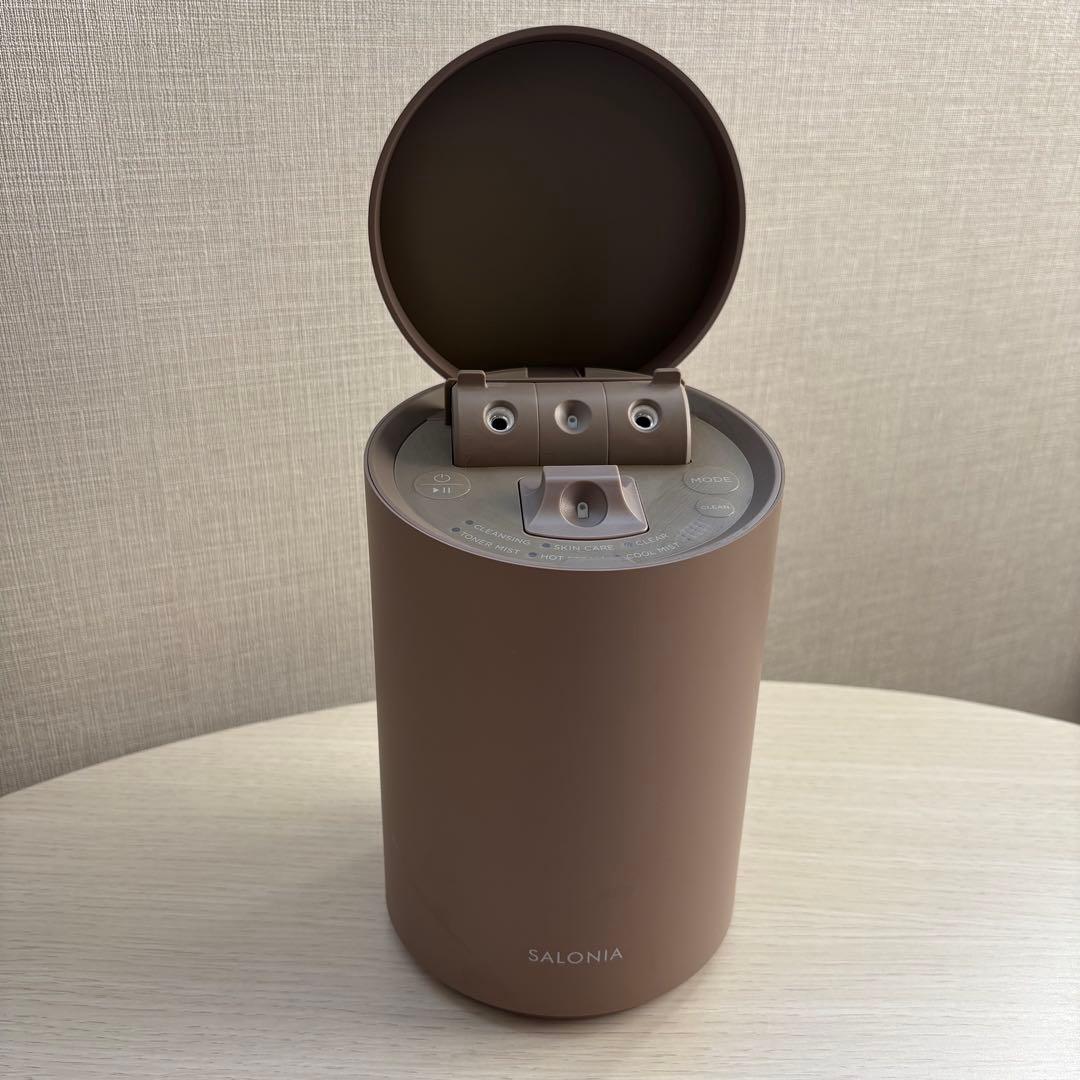SALONIA ピュアブライトスチーマー ベージュ美顔器 SAL22207BE