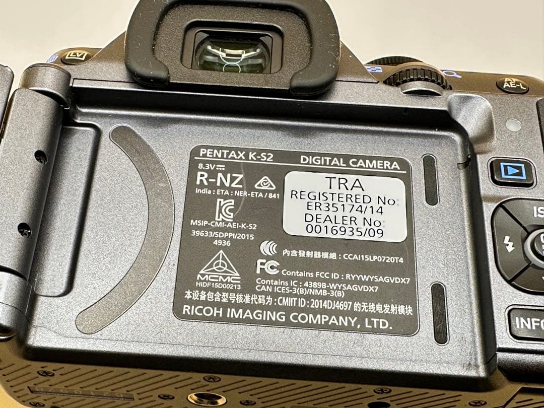 【希少カラー】PENTAX K-S2 ストーングレー