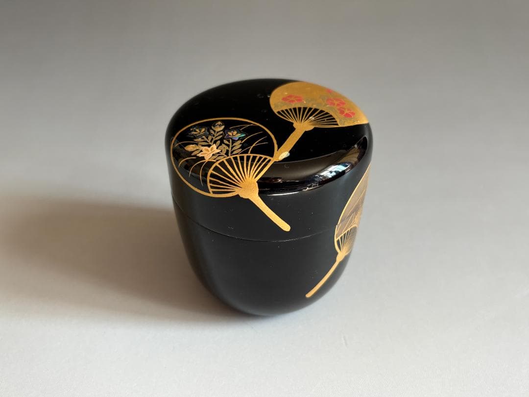 薄茶器　筑城筑良　団扇　中棗　茶道具