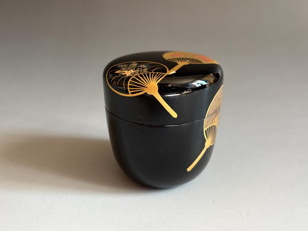 薄茶器　筑城筑良　団扇　中棗　茶道具