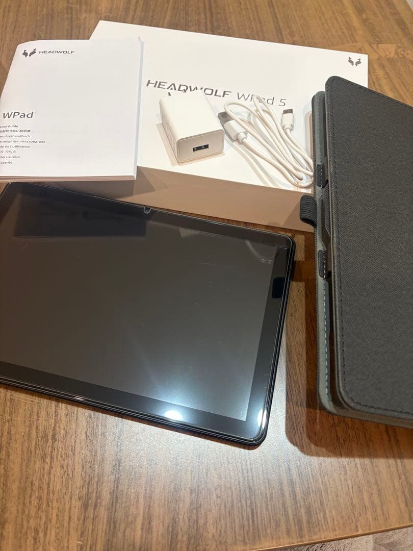 美品 HEADWOLF WPAD5 液晶フィルム 保護ケース付き タブレット