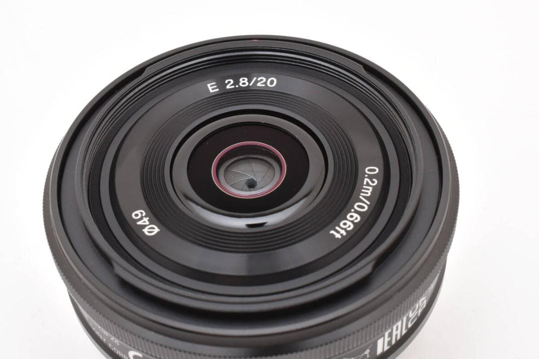 【美品】ソニー SONY SEL20F28 E 20mm F2.8 単焦点レンズ