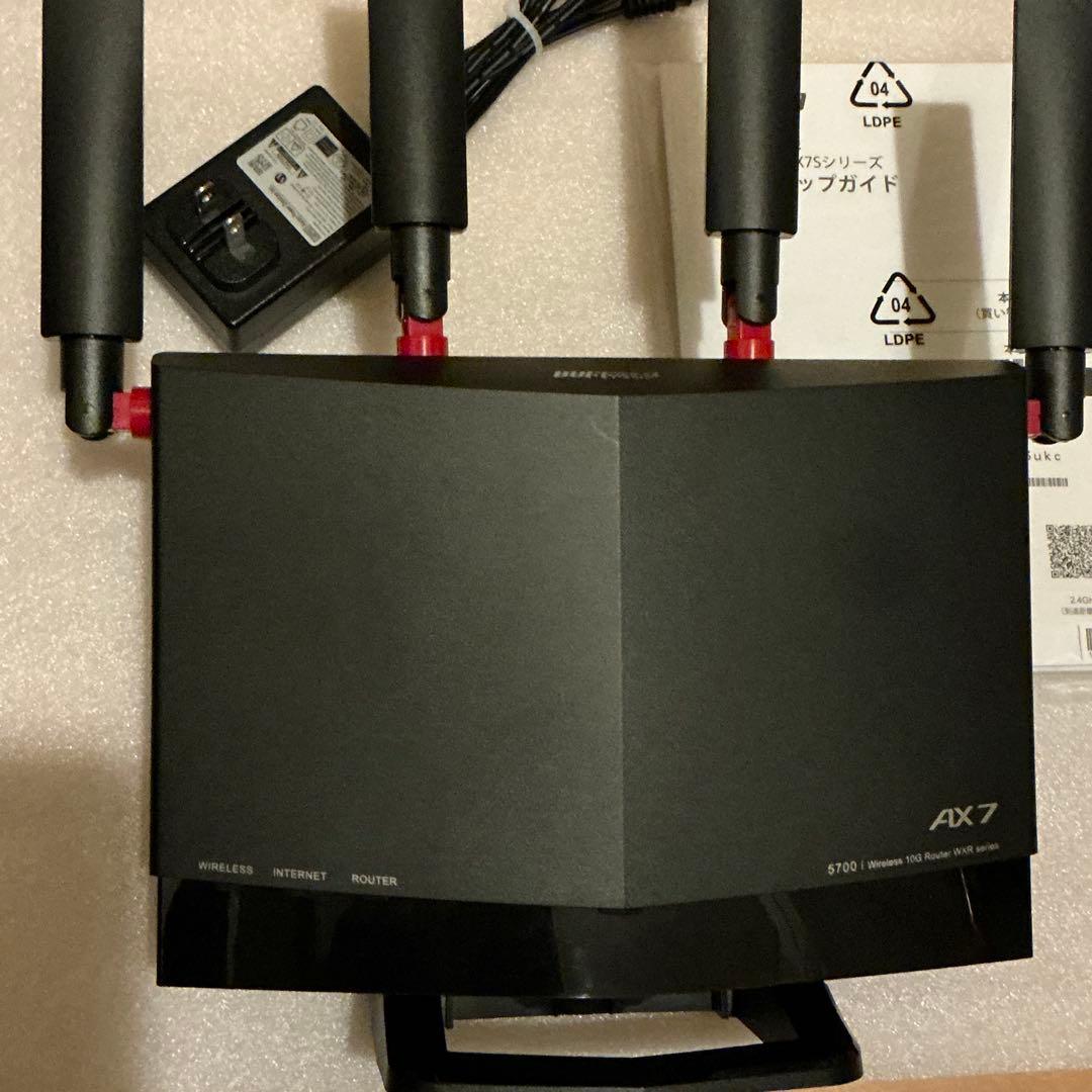 バッファローWi-Fi6無線ルーター WXR-5700AX7S 完動美品