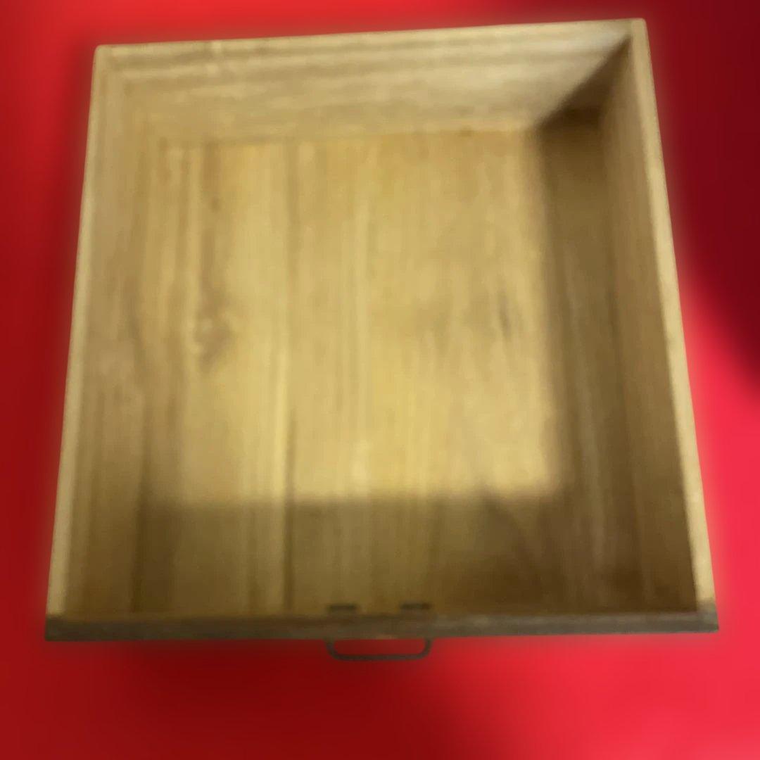 ♦︎【昭和レトロ❤️小引出し】　古道具　指物　小物入れ　木製　レザー使い♦︎