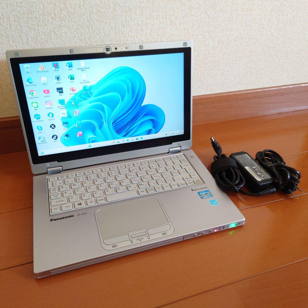 レッツノート　CF-AX2　タッチパネル　 i5　SSD　オフィス　Win11