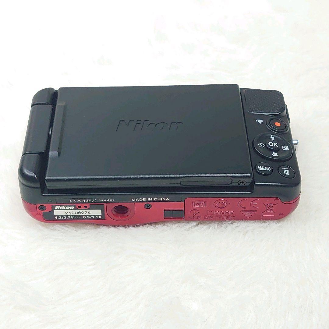 ✨極美品✨Nikon COOLPIX S6600 レッド デジカメ