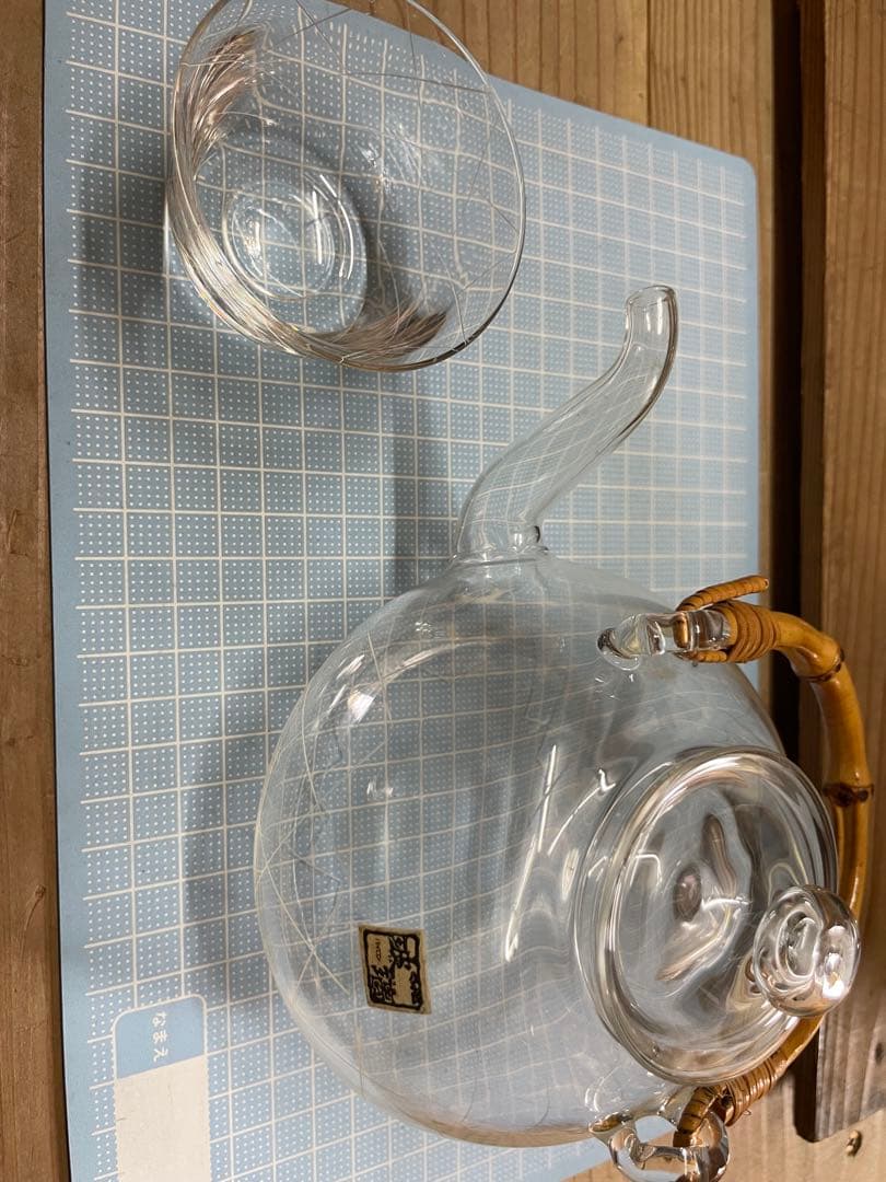 玻璃　茶器【m1042 茶道　茶道具　煎茶　ガラス　硝子　パイロン 】