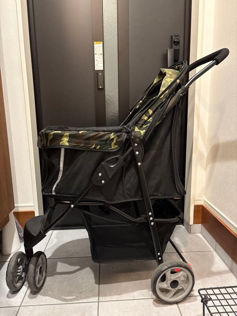ペット用カート　３輪　迷彩柄