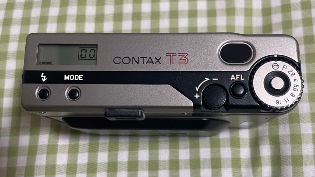 CONTAX T3 T3Dコンパクトフィルムカメラ シルバーDATE BACK