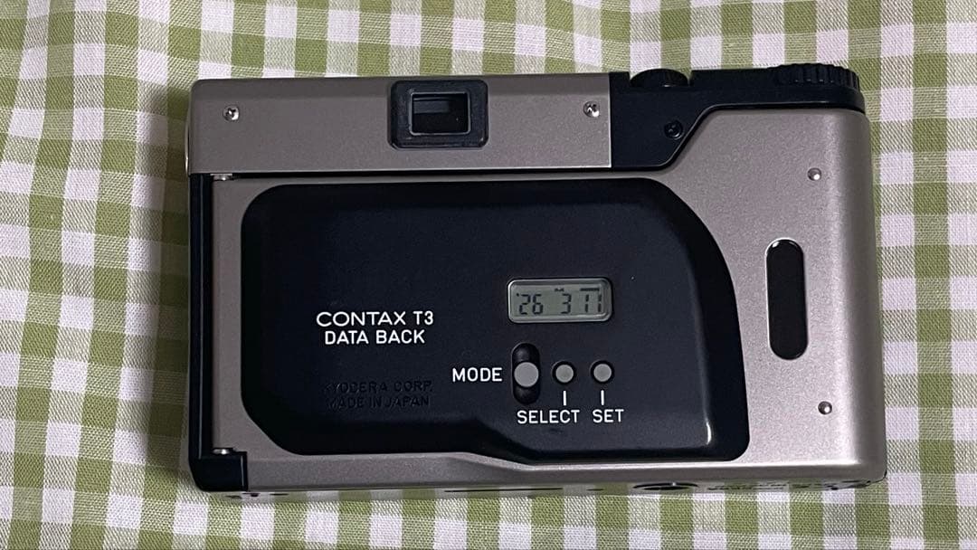 CONTAX T3 T3Dコンパクトフィルムカメラ シルバーDATE BACK