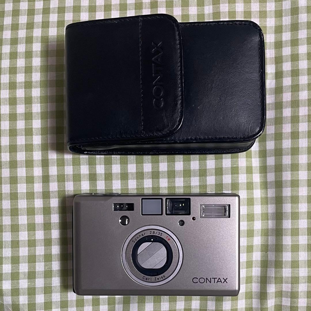 CONTAX T3 T3Dコンパクトフィルムカメラ シルバーDATE BACK