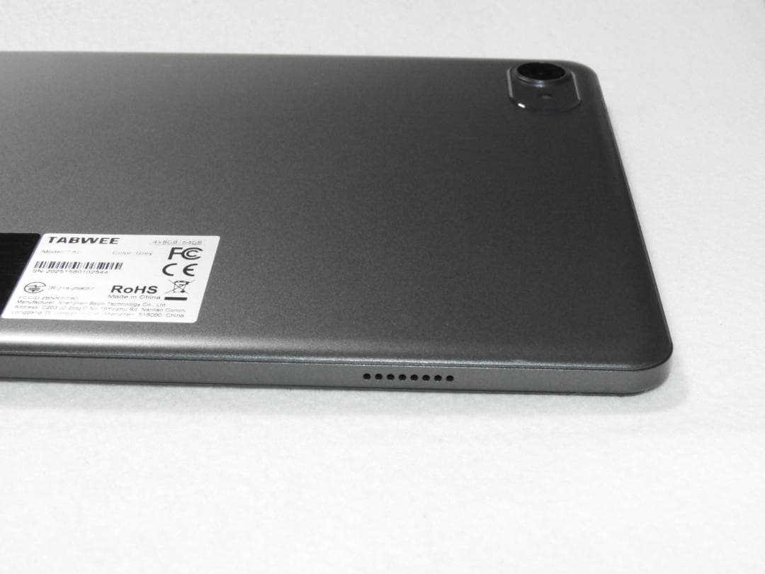 TABWEE T80 Android 15 タブレット