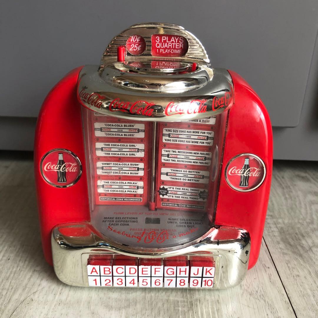 アメリカUSAビンテージコカコーラジュークボックス型バンク貯金箱1996