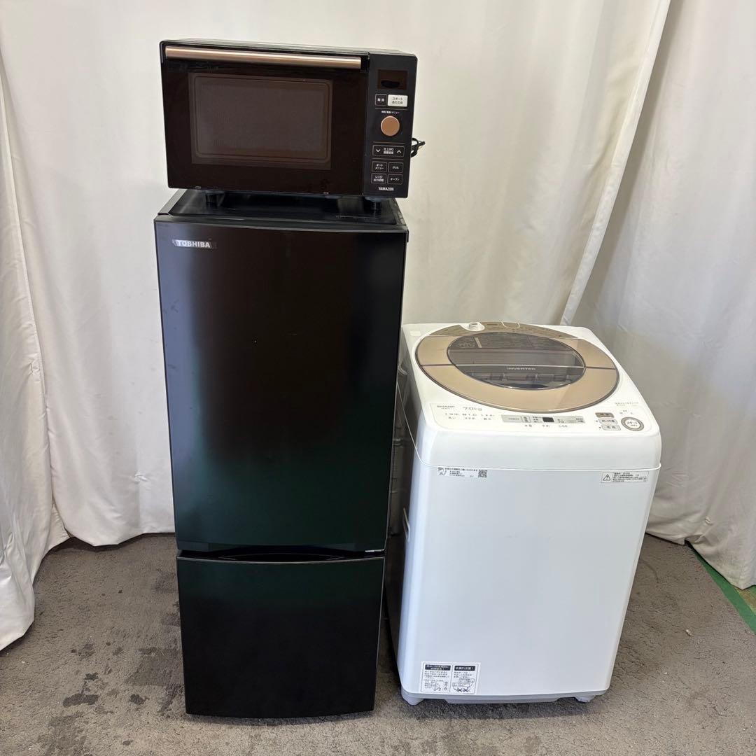 ★164　冷蔵庫　洗濯機　電子レンジ　一人暮らし　安い　家電セット　設置無料