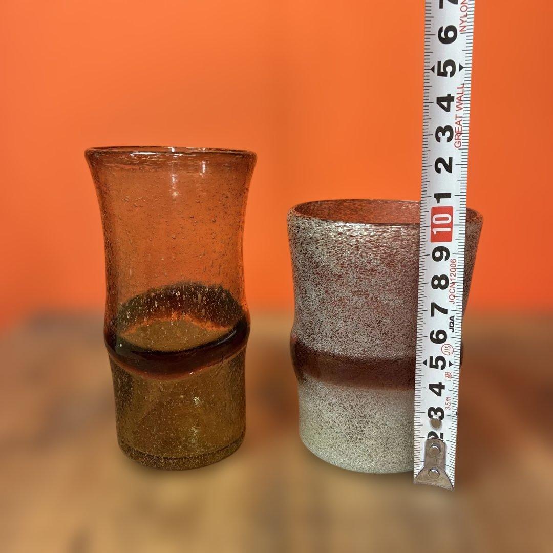 琉球ガラス　稲嶺盛吉　コップ　フリーカップ　ビールグラス