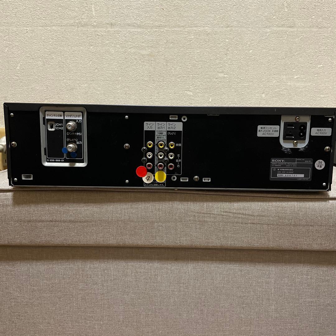 SONY VHS Video8ダブルビデオデッキ動作確認済
