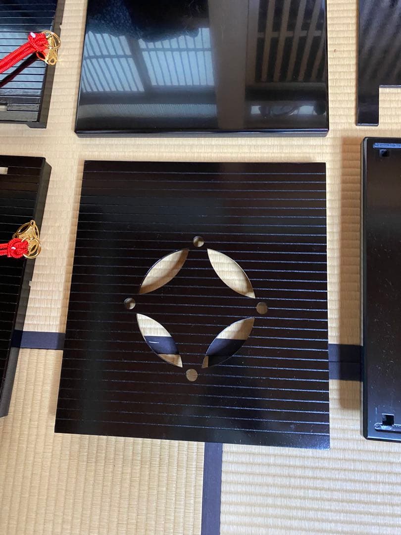 茶道具/御園棚セット②立礼棚 裏千家 淡々斎好写 丸炉 電熱器 畳み椅子×2脚
