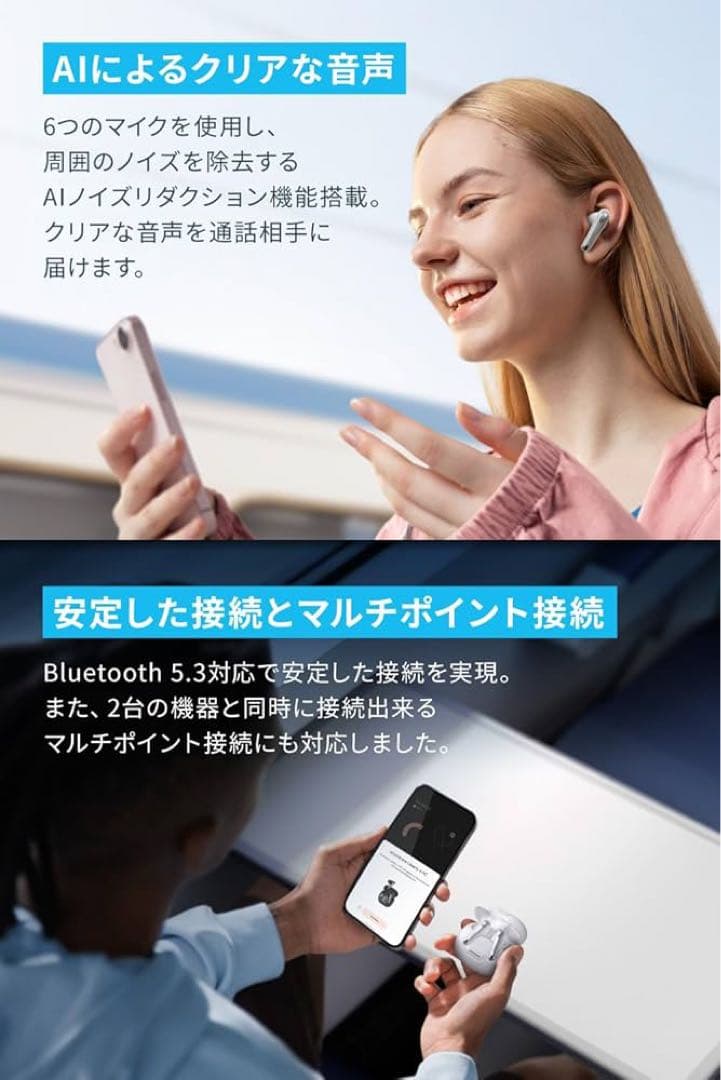 Anker Soundcore Liberty 4 NC ホワイト/アンカー